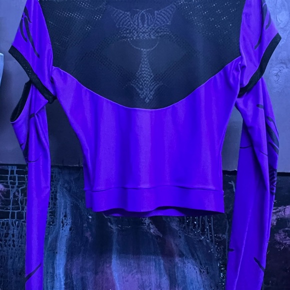 DANE 3001 Purple Cyber Aesthetic Slash Top London - Picture 6 of 11